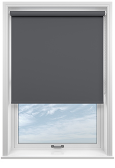 Palermo (Blackout), Dark Grey - Twist&Fit Roller Blind